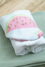 Watermelons & Dots Hooded Baby Towel