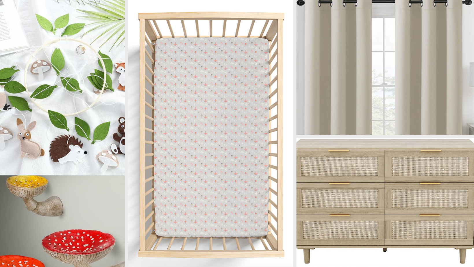 Mushroom Themed Nursery Inspo - Featuring Woodland Mushroom Meadow