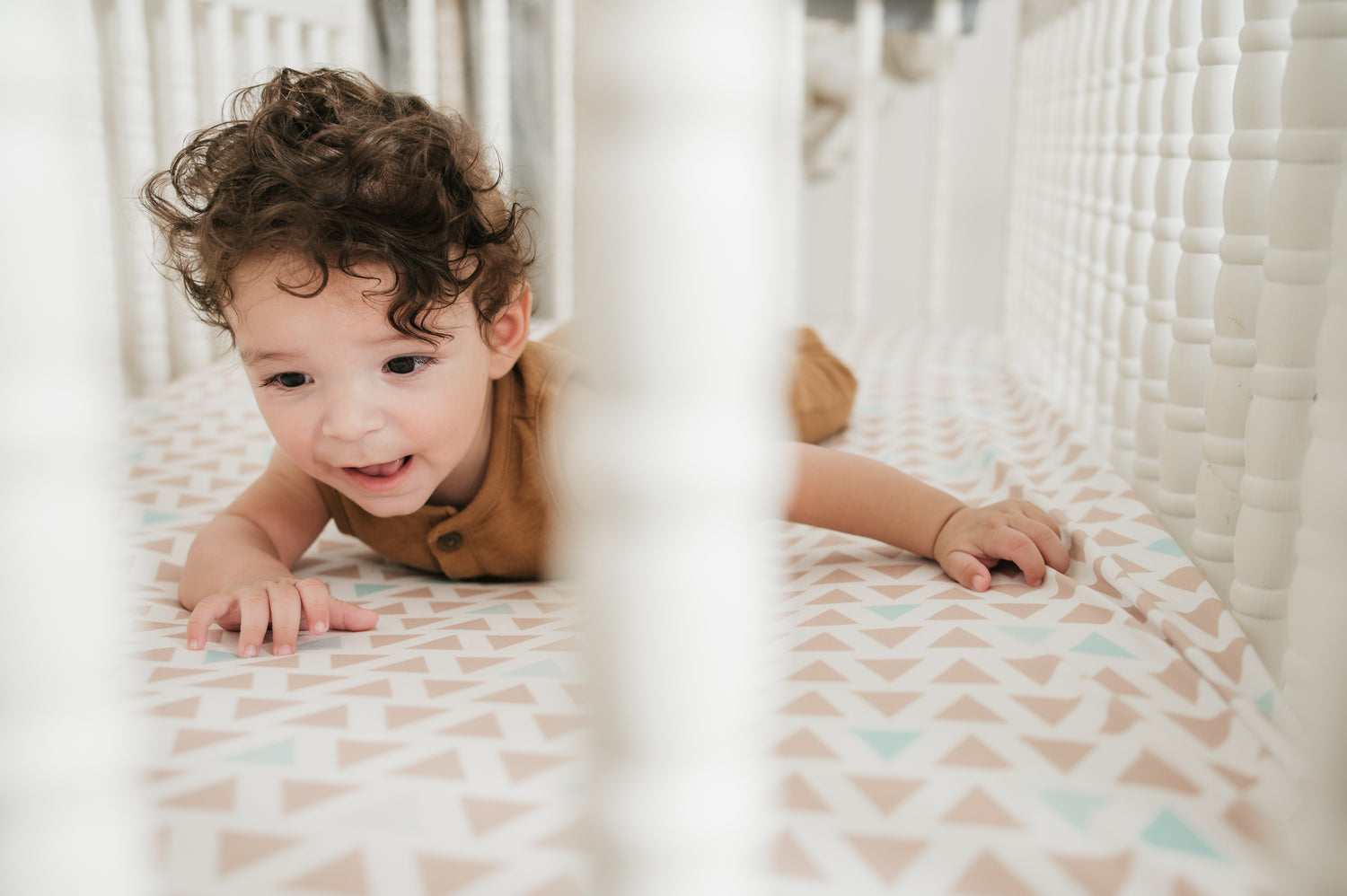 Jersey Knit Polyester Crib Sheet in Every Which Way