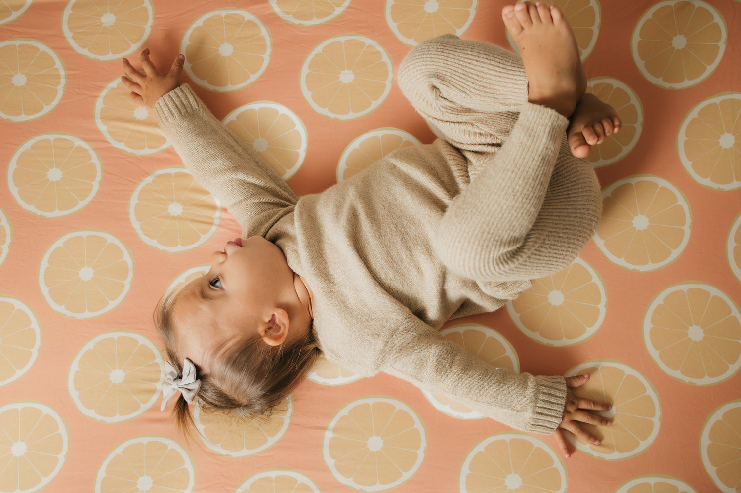 Orange Slices Crib Sheet