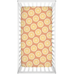 Orange Slices Crib Sheets, Clementines Nursery Theme, Citrus Baby Bedding - Lindsay Ann Artistry