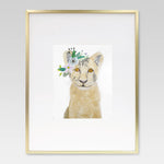 Boho Baby Lion, Tiger, and Bear Cubs Watercolor Print Set - Lindsay Ann Artistry