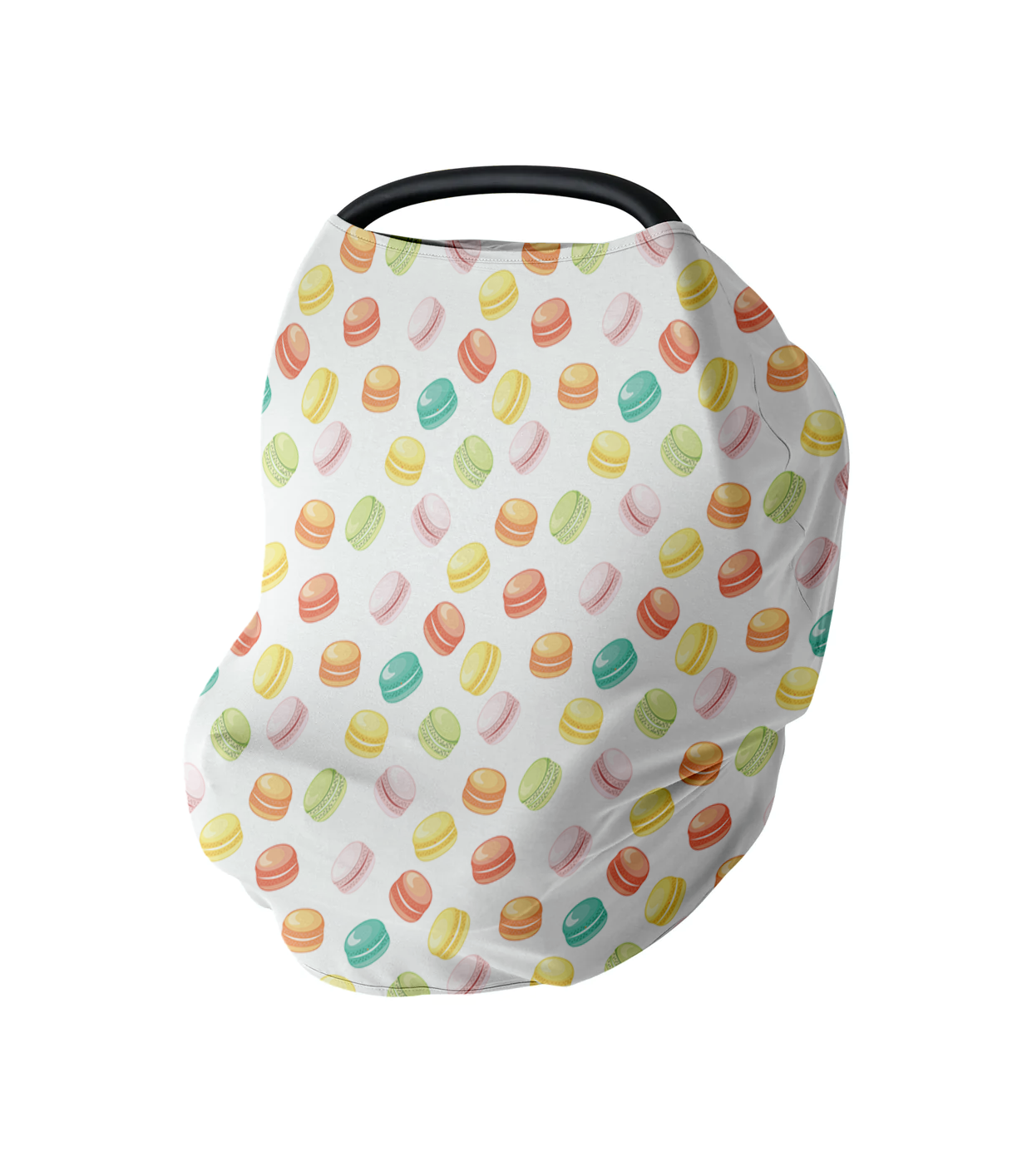 Sweet Macarons Car Seat Cover - Cradle Comforts Co.